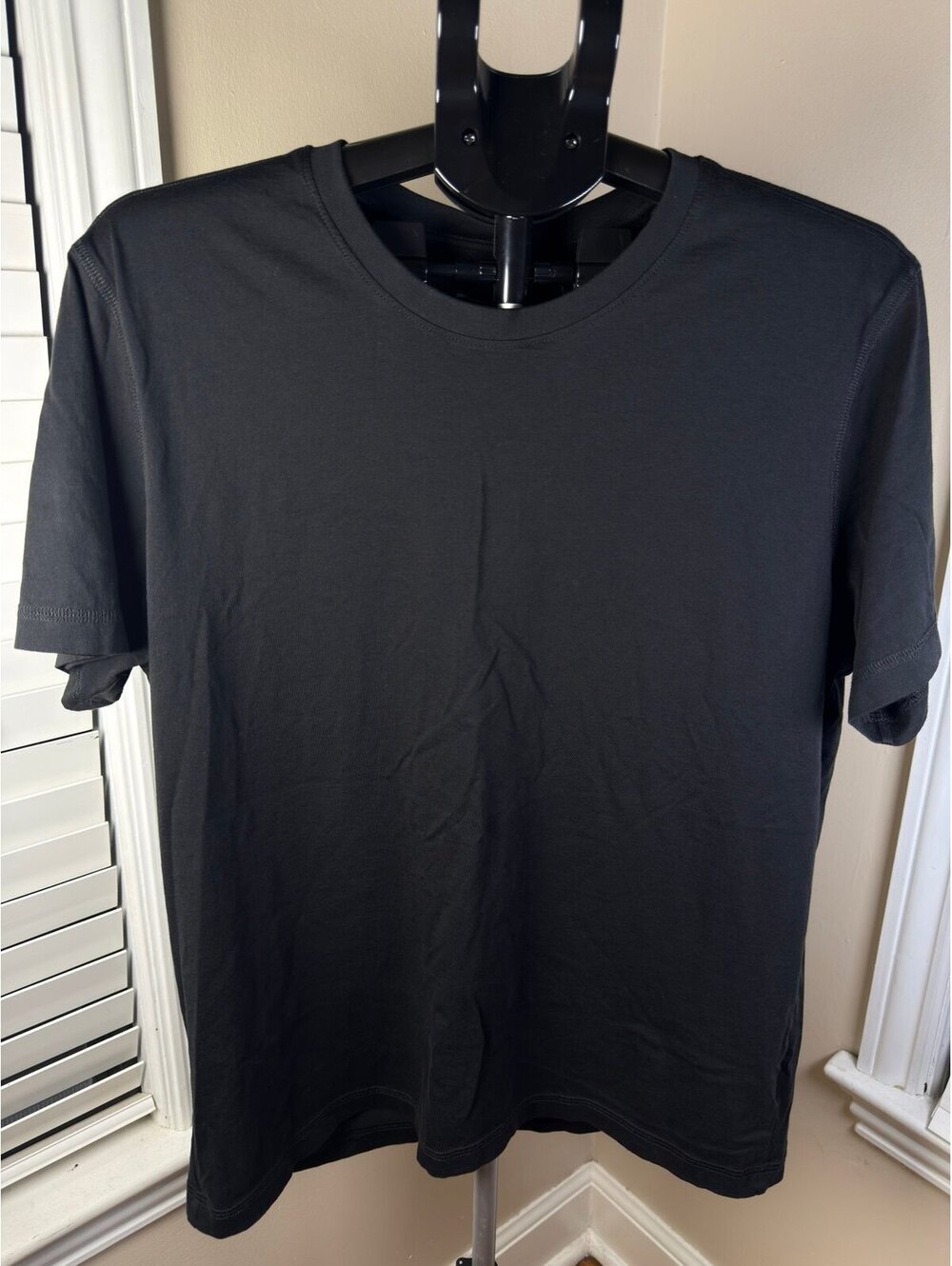 Daniel Buchler New York 100% Peruvian Pima Cotton Black Crew Neck T-Shirt Men’s